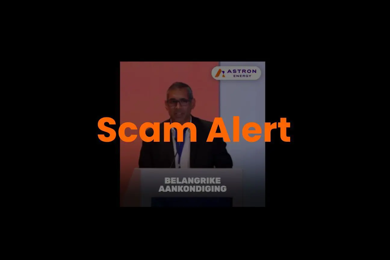 Rewards programme scam response